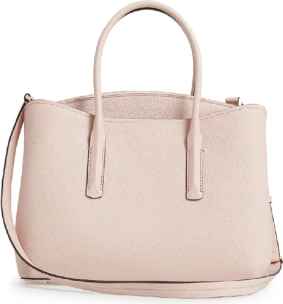 Shop Kate Spade Large Margaux Leather Satchel - Pink In Pale Vellum