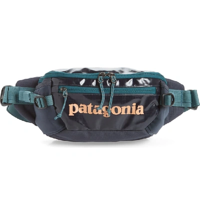 Shop Patagonia Black Hole Recycled Belt Bag - Blue In Smolder Blue