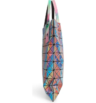 Rainbow Iridescent Tote Bag In White Base