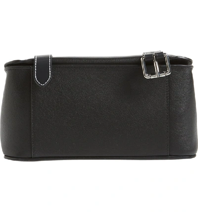 Shop Jw Anderson Disc Leather Top Handle Satchel - Black