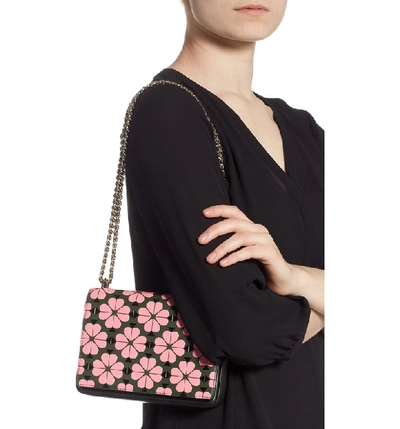 Kate Spade Small Amelia Floral Spade Leather Shoulder Bag In Bright Pink  Multi | ModeSens