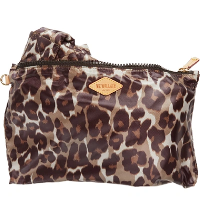 Shop Mz Wallace Medium Metro Quilted Nylon Tote In Leopard Print