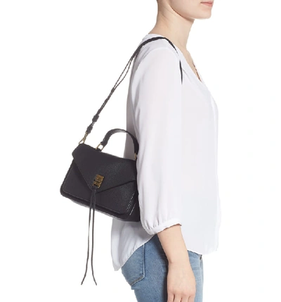 Shop Rebecca Minkoff 'small Darren' Leather Messenger Bag - Black