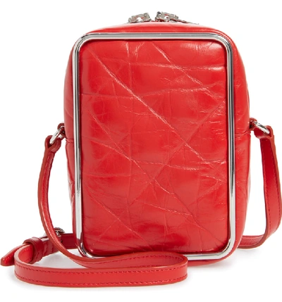 Shop Alexander Wang Halo Leather Crossbody Bag - Red