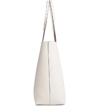Shop Kate Spade Large Molly Leather Tote - White In Parchment