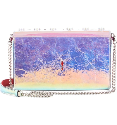 Shop Christian Louboutin Paloma Loubisky Studded Leather Clutch In Multi Ab