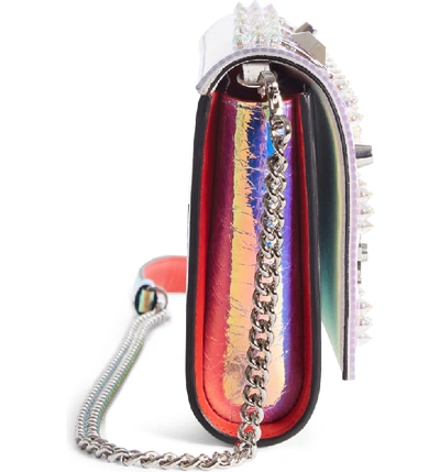 Shop Christian Louboutin Paloma Loubisky Studded Leather Clutch In Multi Ab