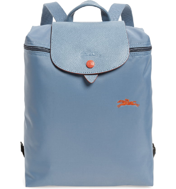 longchamp le pliage blue mist