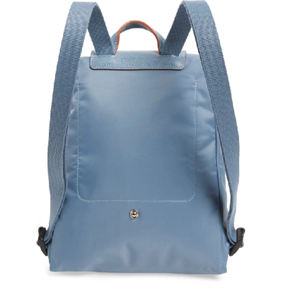 Shop Longchamp Le Pliage Club Backpack - Blue In Blue Mist