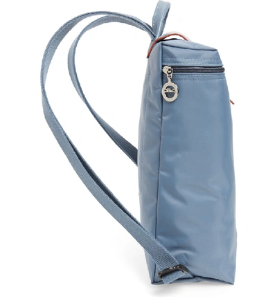 Shop Longchamp Le Pliage Club Backpack - Blue In Blue Mist