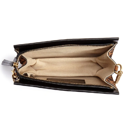 Shop Givenchy Cross 3 Leather & Suede Crossbody Bag - Black In Black/ Chestnut