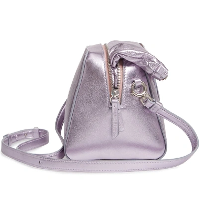 Shop Maison Margiela 5ac Metallic Leather Camera Bag - Pink In Cipria