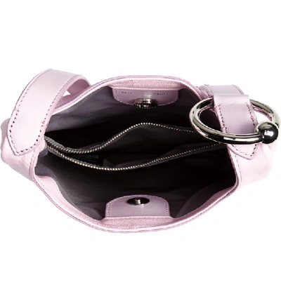 Shop Rebecca Minkoff Small Karlie Leather Feed Bag - Purple In Light Orchid