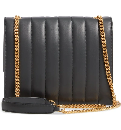 Shop Saint Laurent Small Vicky Leather Wallet On A Chain - Green In Algae