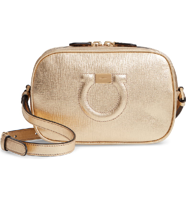 ferragamo gold bag