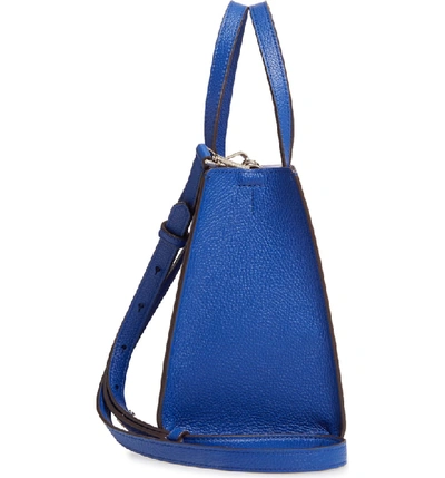 Shop Kate Spade Medium Sam Leather Satchel - Blue In Mystic Blue