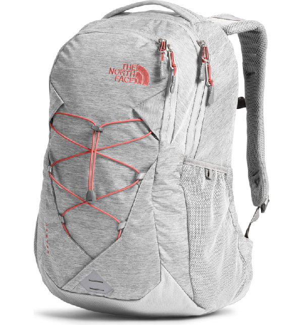 coral north face backpack