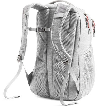 Shop The North Face 'jester' Backpack In Tin Grey Heather/ Spiced Coral