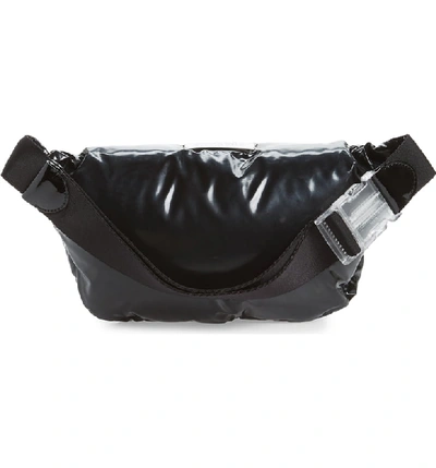Shop Maison Margiela Glam Slam Faux Leather Belt Bag In Black
