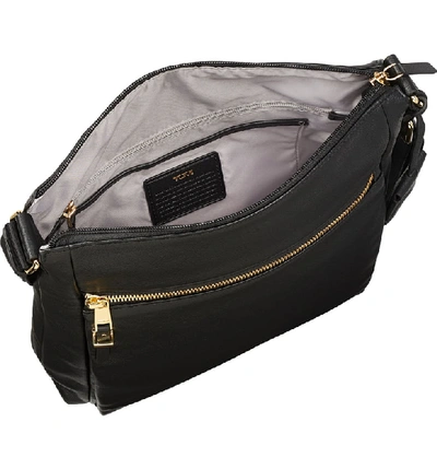 Shop Tumi Voyageur - Canton Leather Crossbody Bag - Black