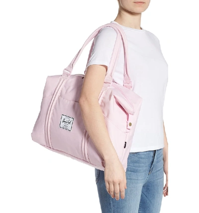 Shop Herschel Supply Co Strand Duffle Bag - Pink In Pink Lady Crosshatch