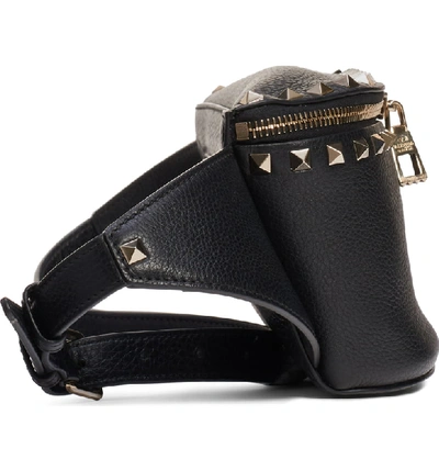 Shop Valentino Rockstud Belt Bag In Nero