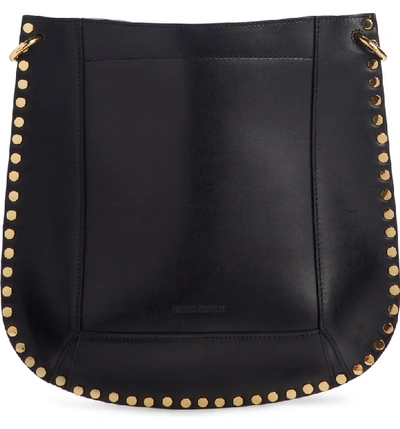 Isabel Marant Oskan New Leather Hobo In Black