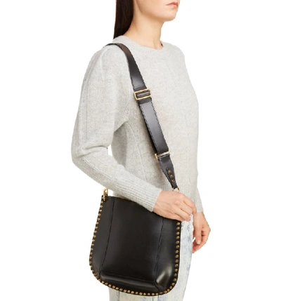 Isabel Marant Oskan New Leather Hobo In Black