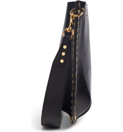 Isabel Marant Oskan New Leather Hobo In Black