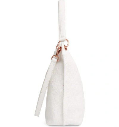 Shop Ted Baker Candiee Bow Leather Hobo - White