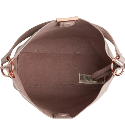 Shop Ted Baker Candiee Bow Leather Hobo - Pink In Pale Pink