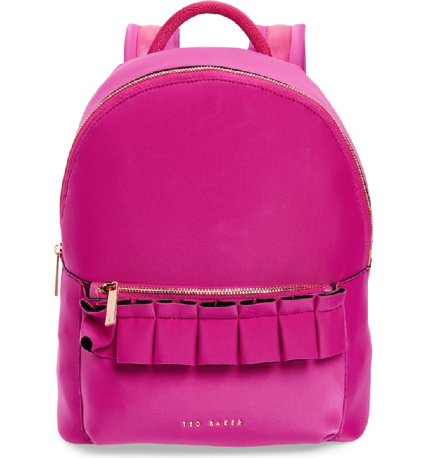 ted baker pink ruffle bag