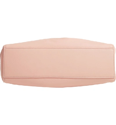 Shop Mansur Gavriel Lambskin Leather Drawstring Bag - Pink In Rosa/ Blush