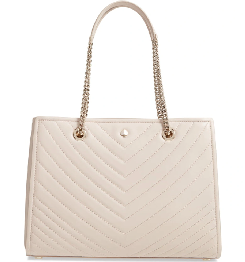 Kate Spade Large Amelia Leather Tote Beige In Tusk ModeSens