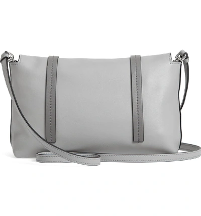 Shop Miu Miu Small Grace Calfskin Shoulder Bag In Nube/ Marmo