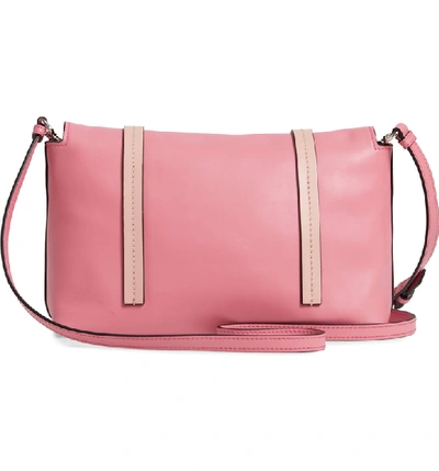 Shop Miu Miu Small Grace Calfskin Shoulder Bag - Pink In Begonia/ Pesca
