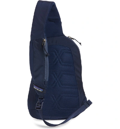 Shop Patagonia Atom 8l Sling Backpack In Classic Navy W/ Navy