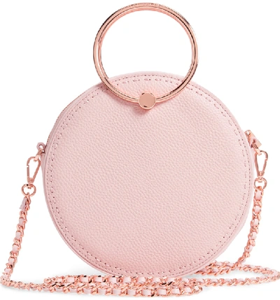 Shop Ted Baker Maddie Circle Leather Crossbody Bag - Pink In Light Pink