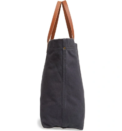 Shop Madewell Canvas Transport Tote In Black Sea