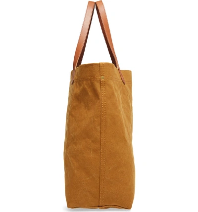 Shop Madewell Canvas Transport Tote In Acorn