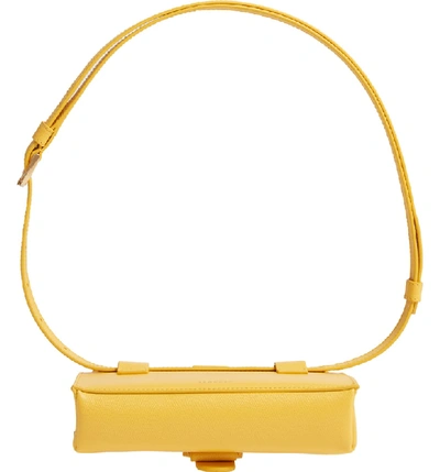 Shop Senreve Aria Leather Belt Bag - Yellow In Dandelion