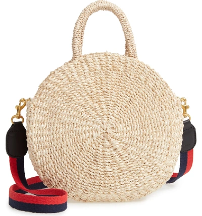 Shop Clare V Moyen Alice Woven Sisal Bag In Cream Cream