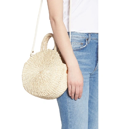 Shop Clare V Moyen Alice Woven Sisal Bag In Cream Cream