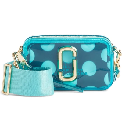 MARC JACOBS JELLY SNAPSHOT BAG IN TURQUOISE (TIFFANY BLUE).