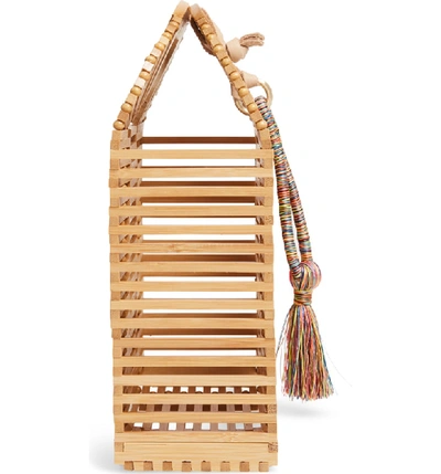 Shop Vince Camuto Bayne Bamboo Handbag - Brown In Natural