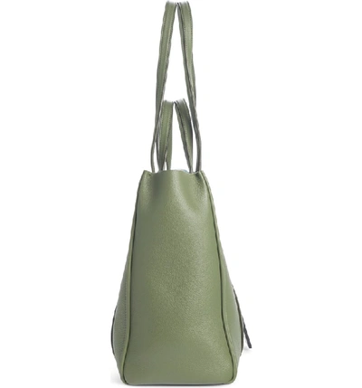 Shop Marc Jacobs The Tag 27 Leather Tote - Green In Sage