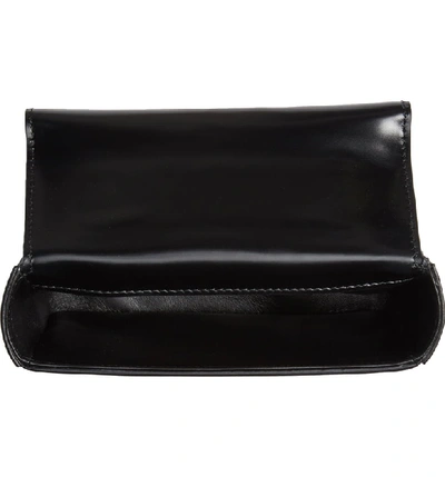 Shop Balmain Baby Box Studded Leather Shoulder Bag - Black In Noir