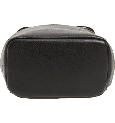 Shop Matt & Nat Mini Brave Faux Leather Backpack In Black