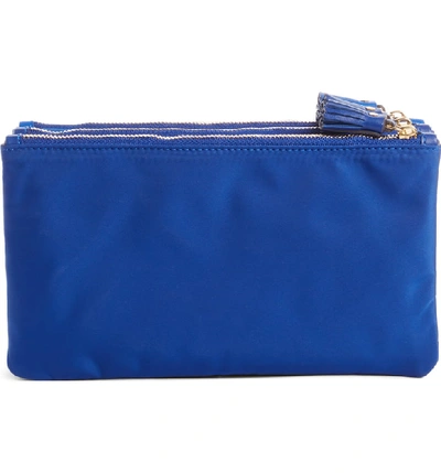 Shop Anya Hindmarch Filing Cabinet Nylon Pouch In Majorelle Blue
