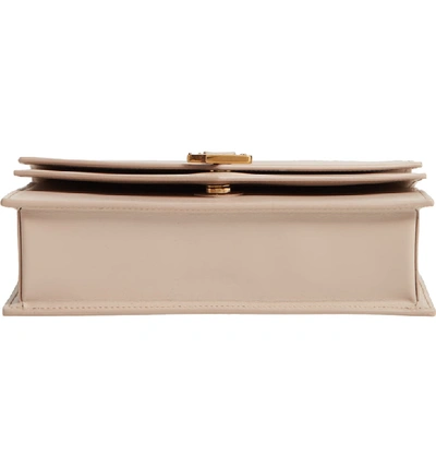 Shop Saint Laurent Sulpice Leather Shoulder Bag - Beige In Light Natural